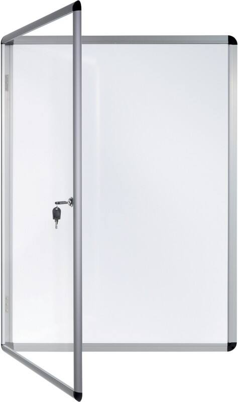 Bi-Office Enclore Indoor Vitrine Magnetisch 6 x A4 Ja Gelakt staal 72 (B) x 67,4 (H) cm Wit