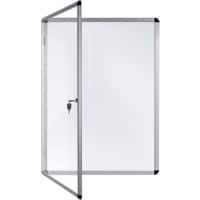 Bi-Office Enclore Indoor Vitrine Magnetisch 6 x A4 Ja Gelakt staal 72 (B) x 67,4 (H) cm Wit