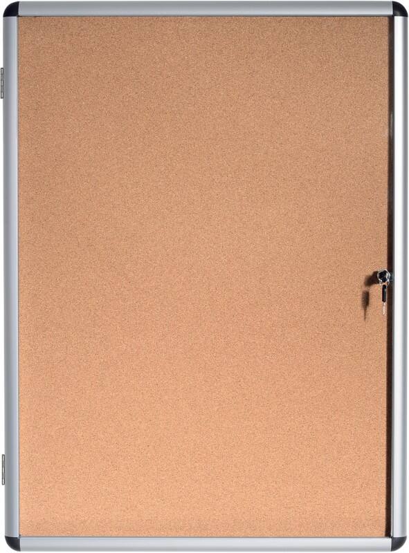 Bi-Office Enclore Indoor Vitrine Niet magnetisch 4 x A4 Ja 50 (B) x 67,4 (H) cm Bruin