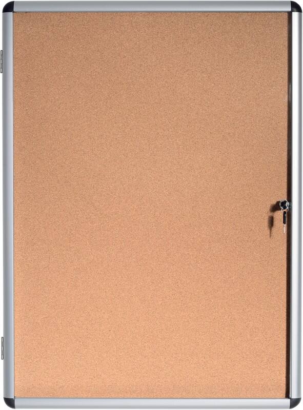 Bi-Office Enclore Indoor Vitrine Niet magnetisch 6 x A4 Ja 72 (B) x 67,4 (H) cm Bruin
