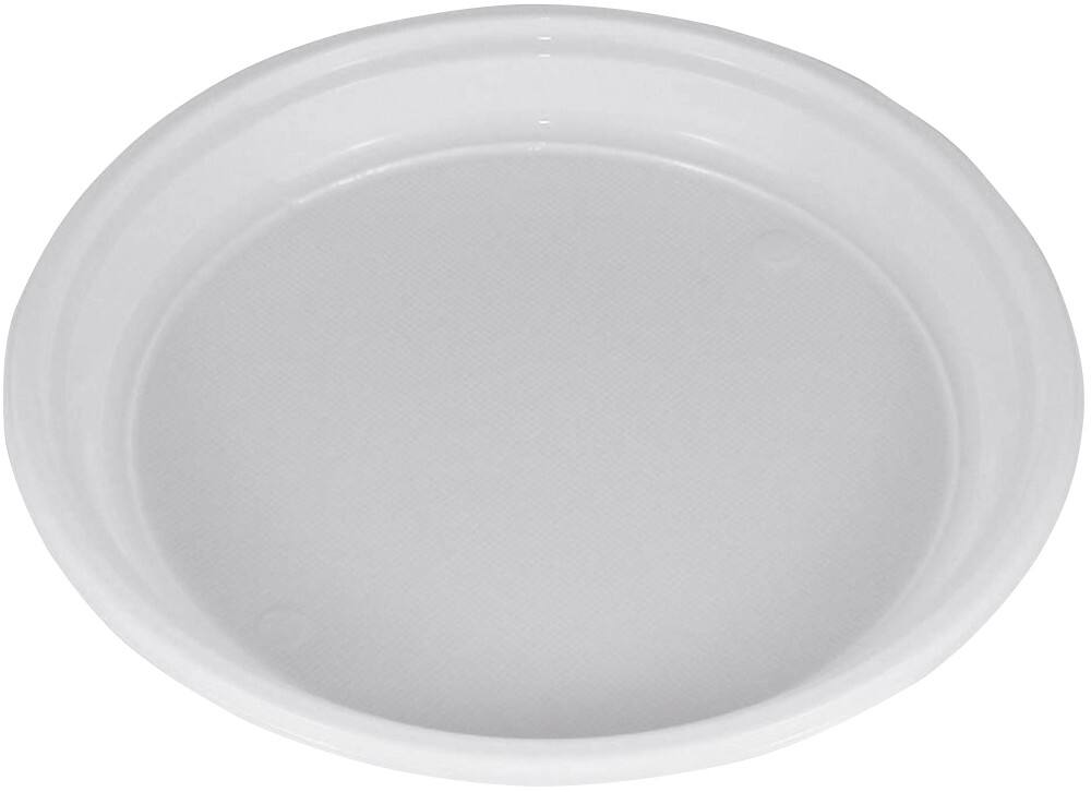 PAPSTAR Plastic borden Plastic Wit 100 Stuks