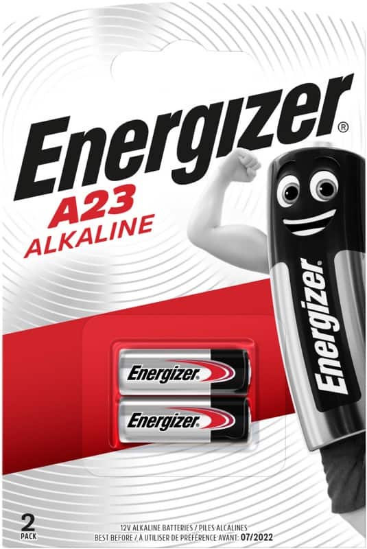 Energizer Batterijen Alkaline A23 55 mAh Alkaline 12 V 2 Stuks