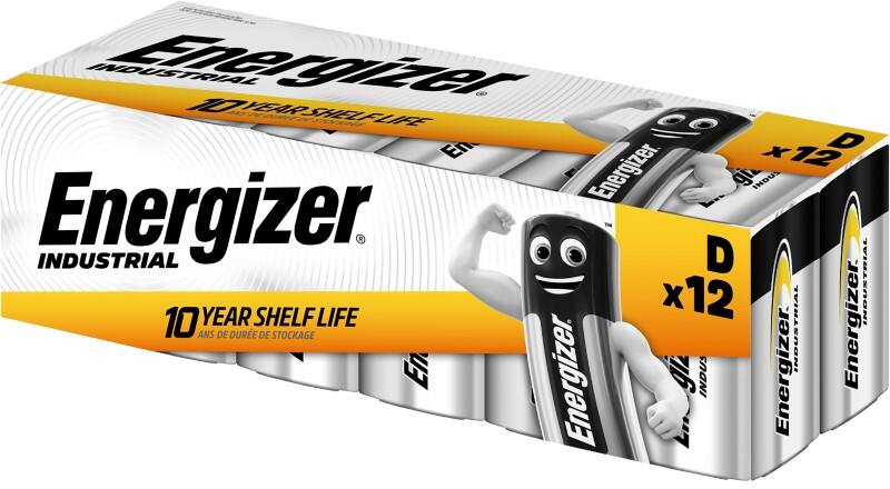 Energizer batterijen Industrial D alkaline 1,5 V 12 stuks