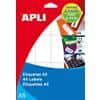 APLI Print & Write A5 Etiketten Wit 15 Vellen à 25 Etiketten