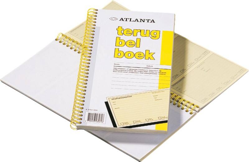 Djois Nederlandstalig Terugbelboek Wit, geel Voorbedrukt 80 vellen