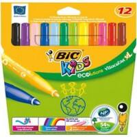 BIC Viltstiften Kids Visacolour XL Etui 12 Stuks