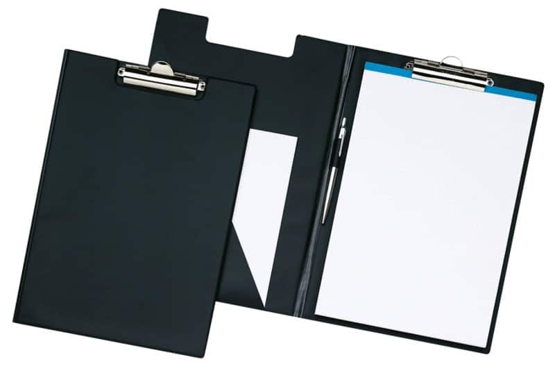 ELBA klembordmap A4 zwart staand 100202520