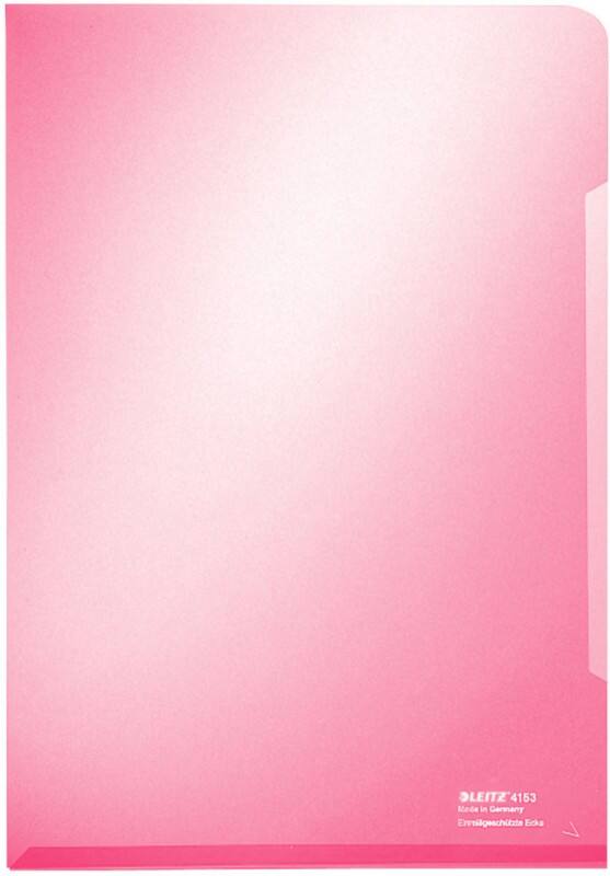 Leitz Cut back L-map A4 Rood PVC (Polyvinylchloride) 150 micron 100 Stuks