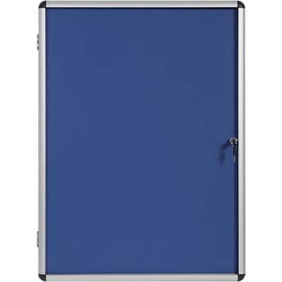 Bi-Office Enclore Indoor Vitrine Niet magnetisch 9 x A4 Ja 72 (B) x 98,1 (H) cm Blauw