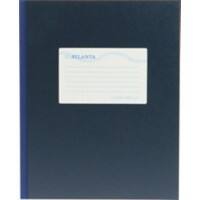 Atlanta 165 x 210 mm Gebonden Notitieboek Blauw Kartonnen kaft Gelinieerd 64 Vellen