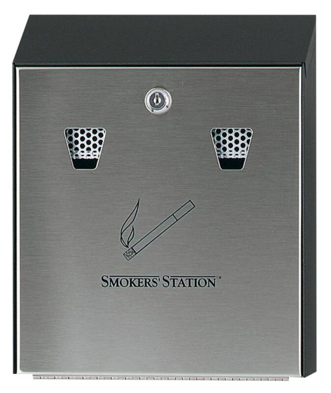 Rubbermaid Asbak R1012EB Zilver