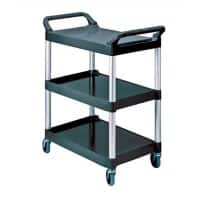 Rubbermaid Serveerwagen Aluminium Zwart 47,3 x 85,4 x 95,9 cm
