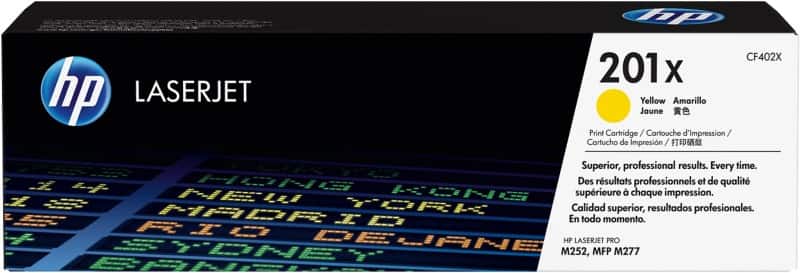 HP 201X originele tonercartridge CF402X geel