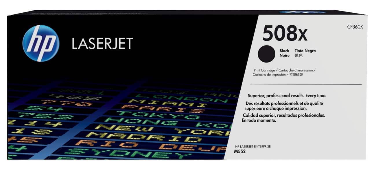 HP 508X Origineel Tonercartridge CF360XC Zwart