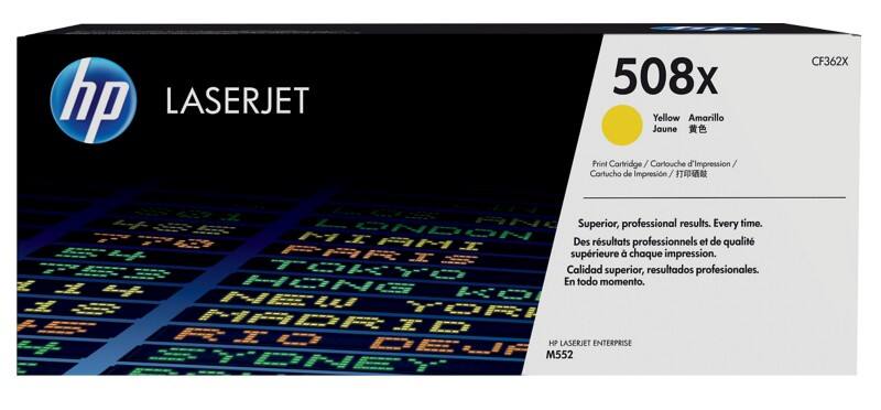 HP 508X Origineel Tonercartridge CF362XC Geel
