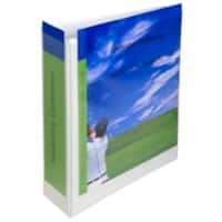 Exacompta Krea Cover Breed Ordner A4 80 mm Wit 2 Ringen 11285244 Karton, PP (Polypropeen) Staand