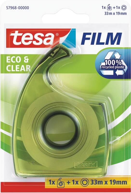 tesa Plakbandhouder Eco and Clear 57968-00000-01 Transparant 19 mm (B) x 33 m (L)