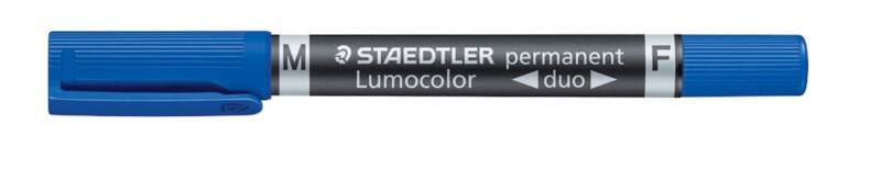 STAEDTLER Lumocolor Duo 348 Permanentmarker Medium Ronde punt 0,6 - 1,5 mm Blauw Navulbaar