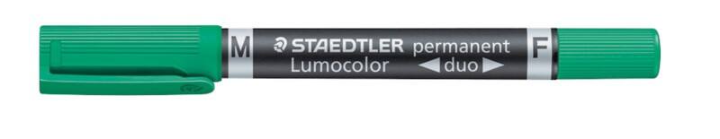 STAEDTLER Lumocolor Duo 348 Permanentmarker Medium Ronde punt 0,6 - 1,5 mm Groen Navulbaar
