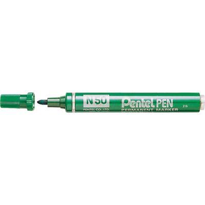 Pentel N50 Permanent marker Medium Ronde punt 2 mm Groen
