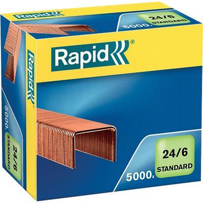 Rapid Rapid 24/6 Nietjes 2486000 Koper Bruin 5000 Nietjes