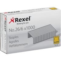 Rexel No.56 26/6 Nietjes R06131 Staal Zilver 1000 Nietjes