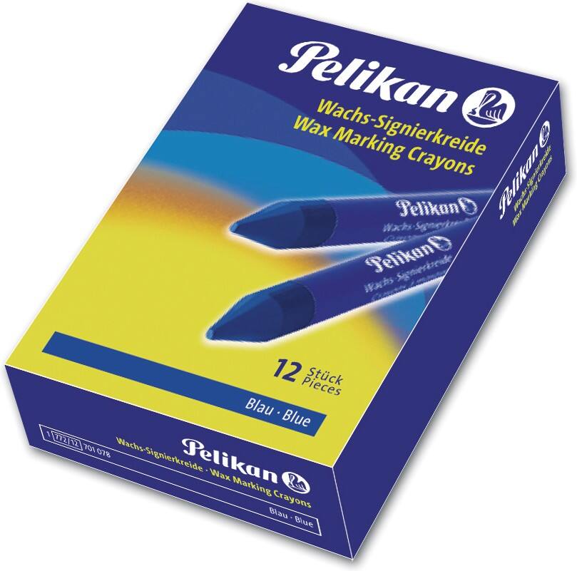 Pelikan Vetkrijt 12 Stuks Blauw