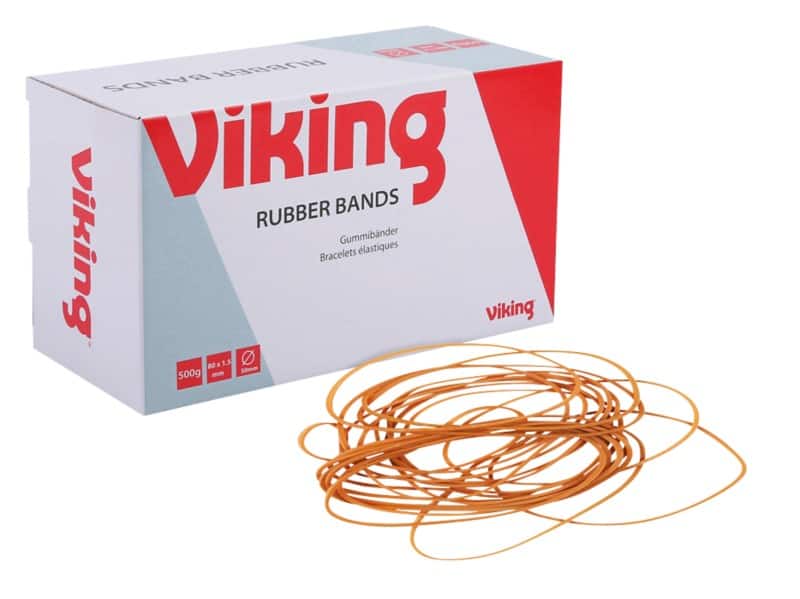 Viking Elastieken 80 x 1,5 mm Ø 50 mm Beige 500 g