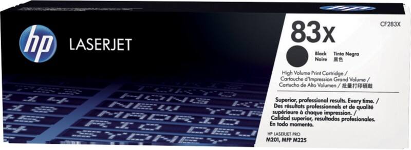 HP 83X originele tonercartridge CF283X zwart