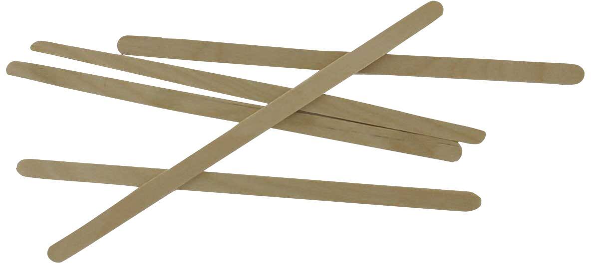 PAPSTAR Roerstaafjes Hout Bruin 1000 Stuks