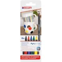 edding E4200 Porseleinstift Warme kleuren 6 Stuks