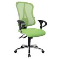 TOPSTAR Head Point SY Deluxe Draaistoel Synchroonmechanisme Mesh, Stof In hoogte verstelbare armleuning Hoogteverstelbare zitting Groen 110 kg