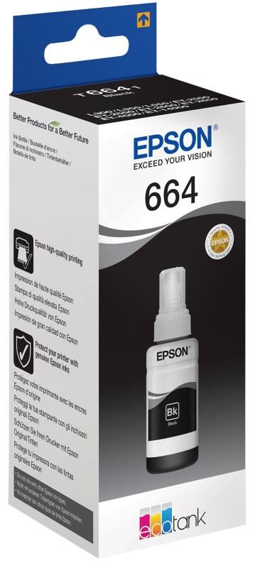 Epson 664 Origineel Inktnavulling C13T664140 Zwart