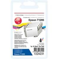 Office Depot Compatibel Epson T1295 Inktcartridge C13T12954012 Zwart, cyaan, magenta, geel Multipack 4 Stuks