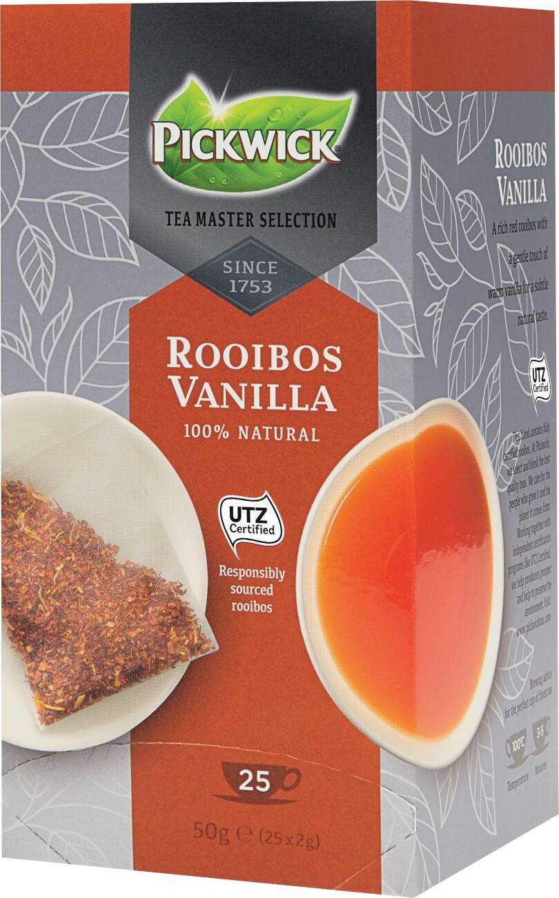 Pickwick Rooibos Vanilla Thee 25 Stuks à 2 g