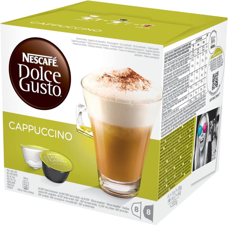 Nescafã© cappuccino koffiecups 8 stuks ã  25 g