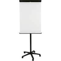 Bi-Office Mobiele flipchart Staal 75 (B) x 200 (H) cm Zwart