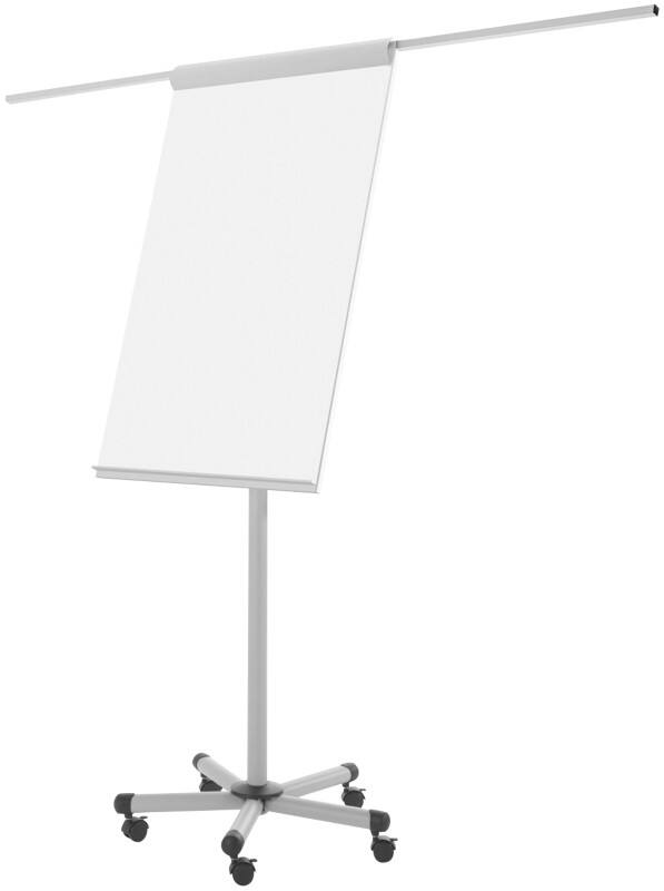 Bi-Office Mobile-Pro Mobiele flipchart Staal 70 (B) x 190 (H) cm Grijs