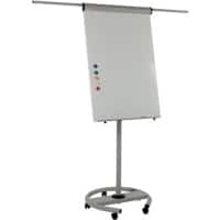 Bi-Office Mobiele flipchart Staal 70 (B) x 190 (H) cm Grijs