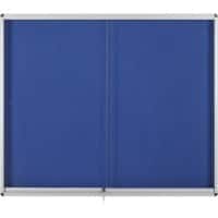 Bi-Office Exhibit Indoor Vitrine Niet magnetisch 8 x A4 Ja 96,7 (B) x 70,6 (H) cm Blauw