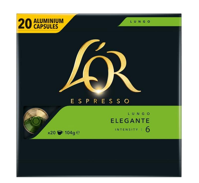 L'OR Koffiecups Nespresso Capsules Elegante 20 Stuks à 5,2 g