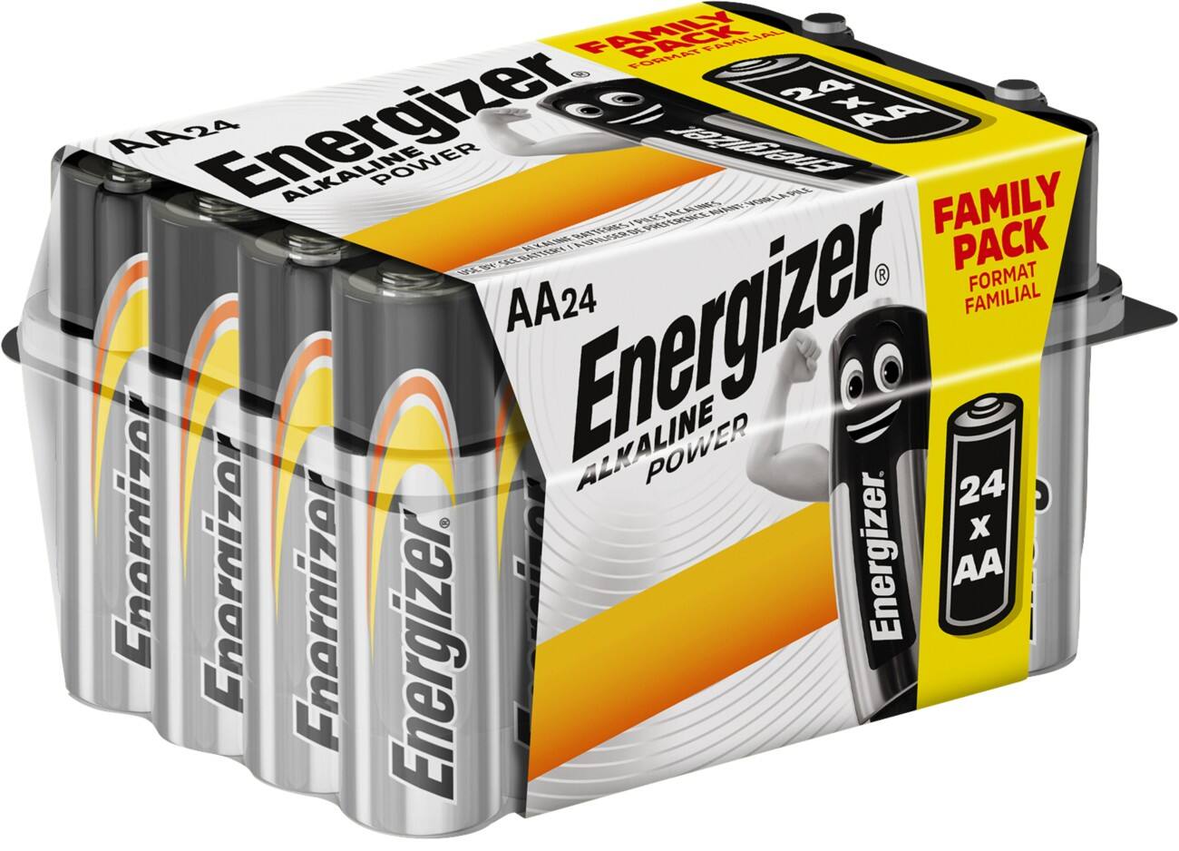 Energizer AA Alkaline Batterijen Power LR6 1,5V 24 stuks