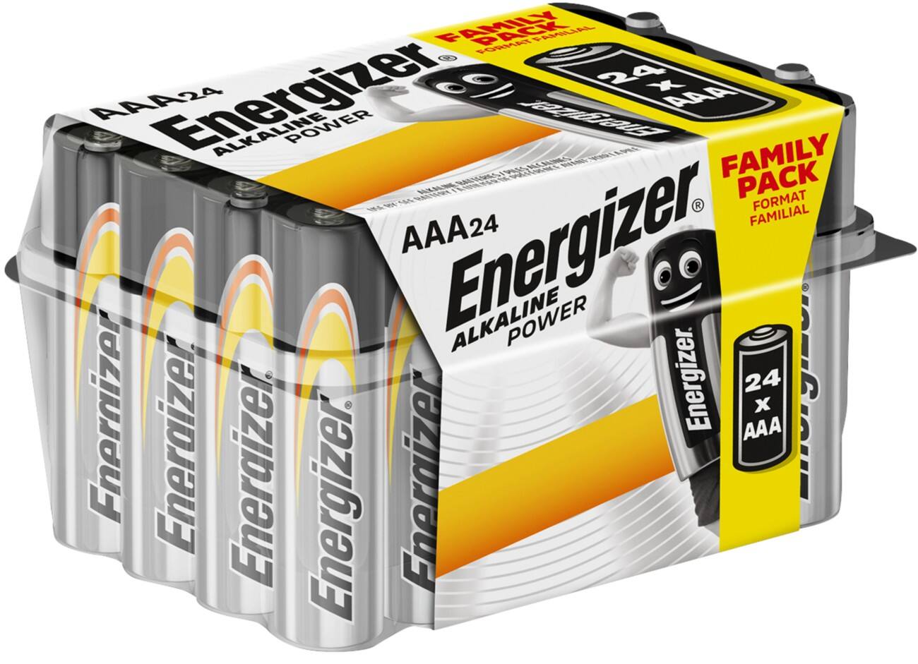 Energizer AAA Alkaline Batterijen Power LR03 1,5V 24 stuks