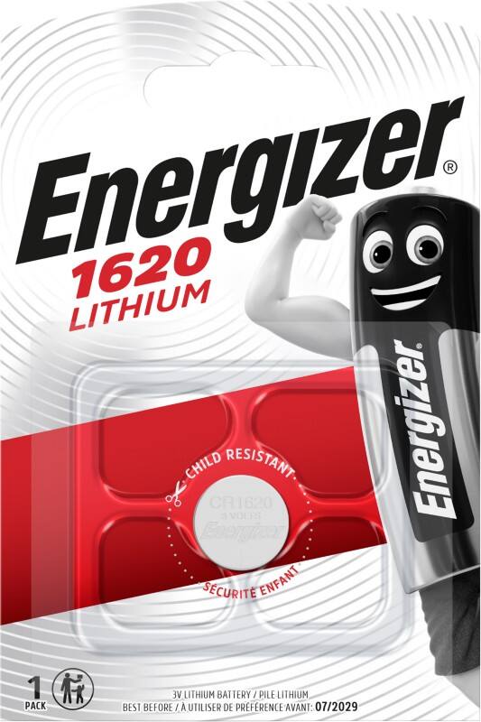 Energizer Knoopcelbatterij Lithium CR1620 Lithium (Li) 3 V