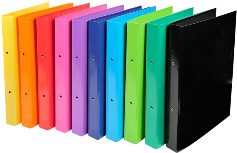 Exacompta Iderama 30 mm Ringband Gelamineerd karton A4 2 Ringen Kleurenassortiment 10 Stuks