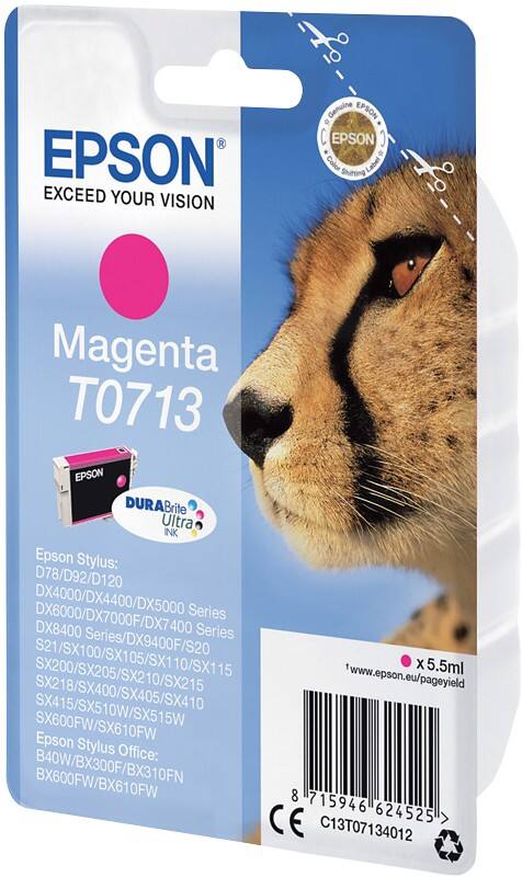 Epson T0713 Origineel Inktcartridge C13T07134012 Magenta