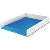 Leitz WOW Brievenbakje Duokleur A4 Wit, Blauw 26,7 x 33,6 x 4,9 cm