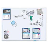 Franken Wandmontage Magnetisch Whiteboard Gelakt staal Valueline 120 x 90 cm