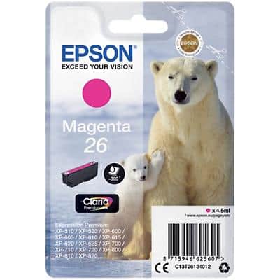 Epson 26 Origineel Inktcartridge C13T26134012 Magenta