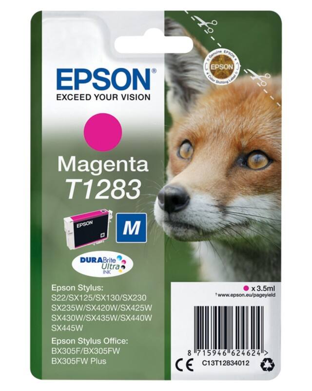 Epson T1283 Origineel Inktcartridge C13T12834012 Magenta